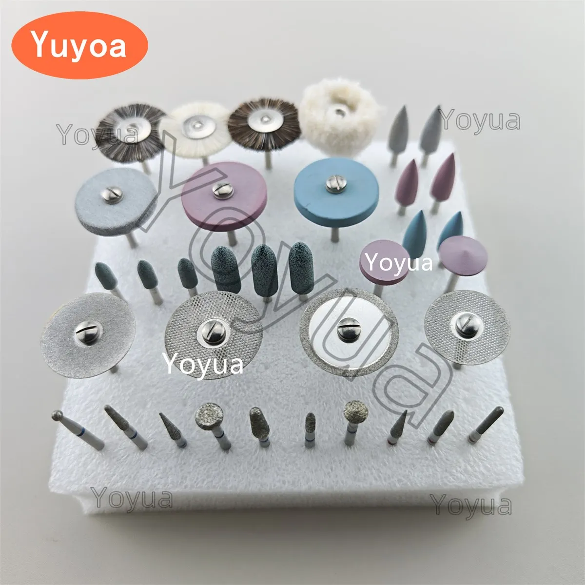 Dental Laboratory Ceramic and Porcelain Grinding Kit Popular HP Bur Set For Hard Materials Finshing and Polishing