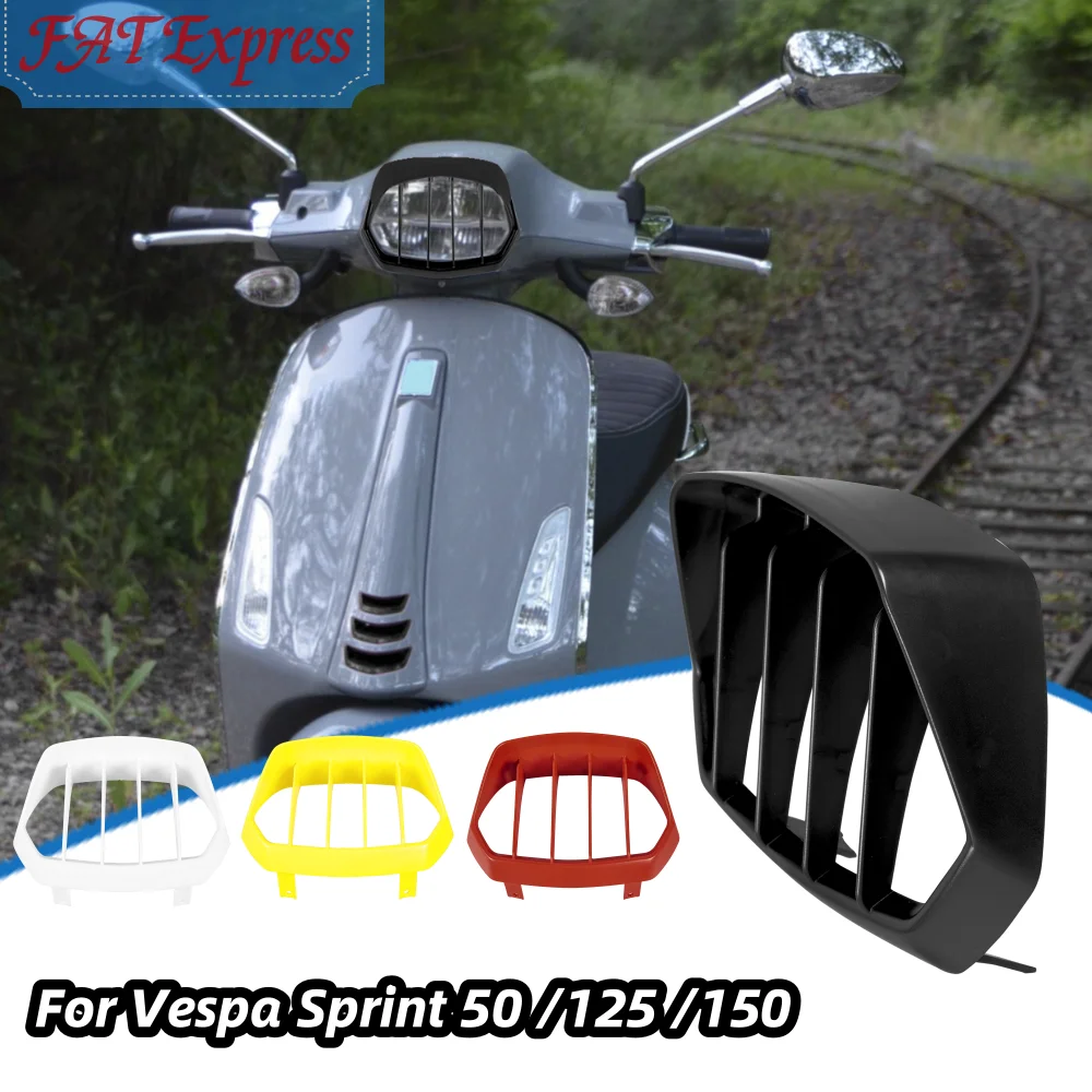 

For Vespa Sprint 50 125 150 2016-2022 2021 Motorcycle Front Headlight Cover Protector Grill Grille Mesh Protection Accessories