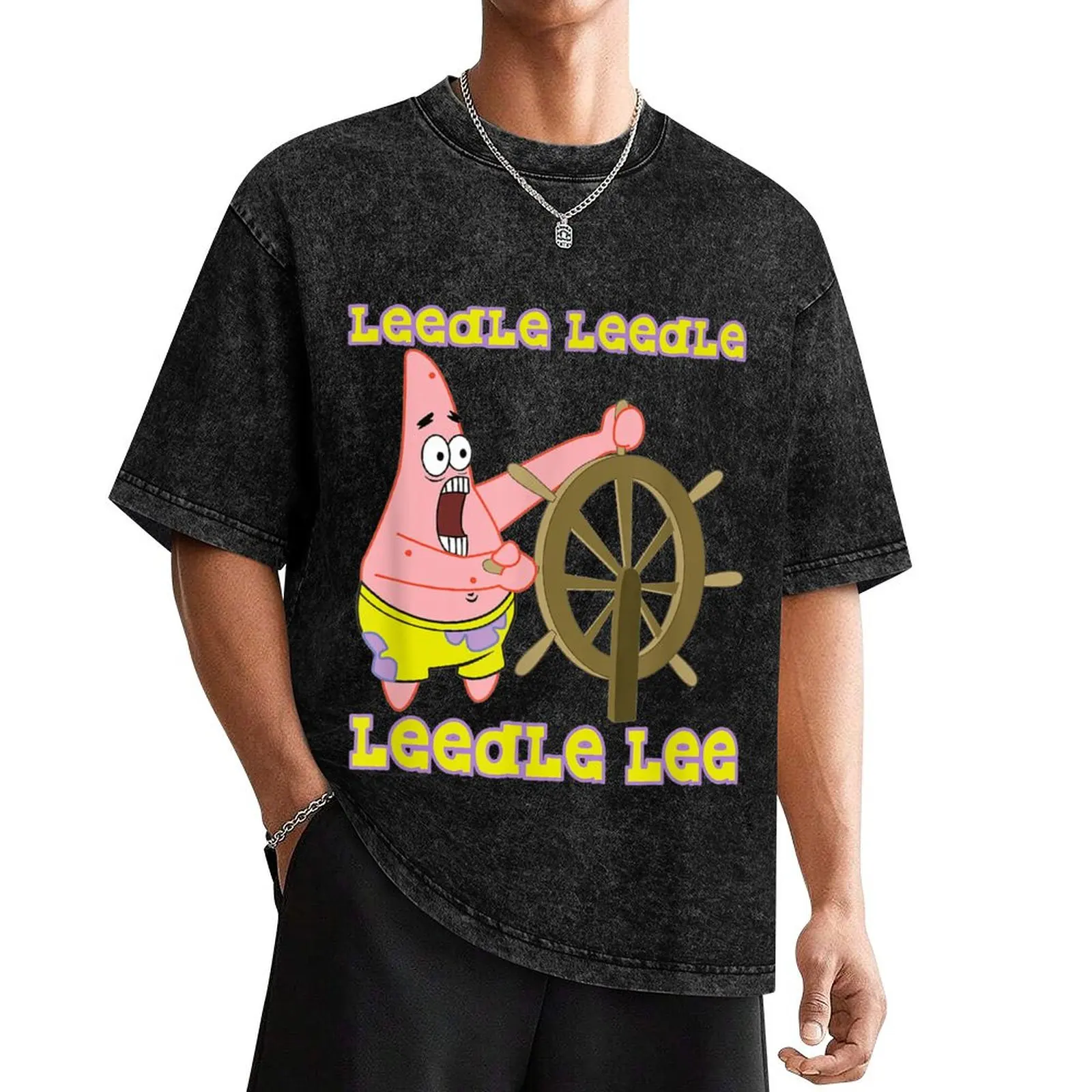 

Patrick Star Leedle Leedle Leedle Lee T-Shirt vintage anime shirt cotton man t-shirts anime shirt men t shirts high quality