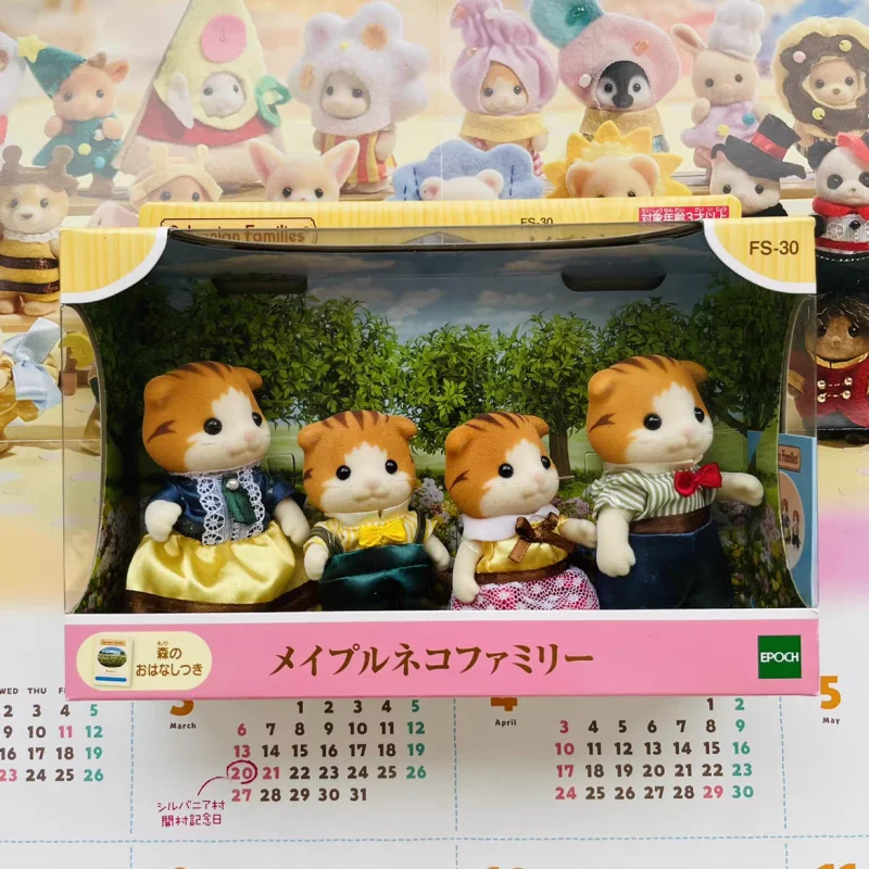 Sylvanian Families Blind Keychain Aceessories Figures Original Toys Girl Toy Kitchens Elephant Music Team Unicorn Toys for Girls