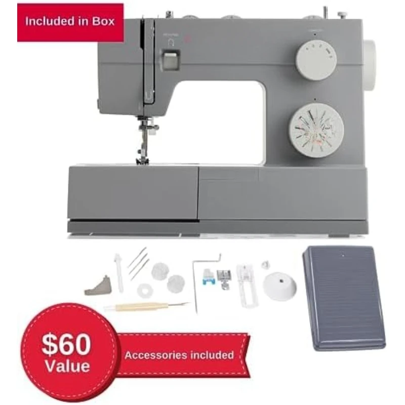 High Speed Sewing Machine with Accessory Kit | Strong Motor with Enhanced Piercing Power,69 Stitch Applications,Full Metal Frame