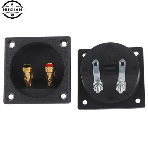 Imagen 1 del producto Conectores de taza de tornillo estéreo para coche DIY, conectores de Subwoofer, caja de altavoz de 2 vías, Terminal de encuadernación, poste 1 Uds. Negro