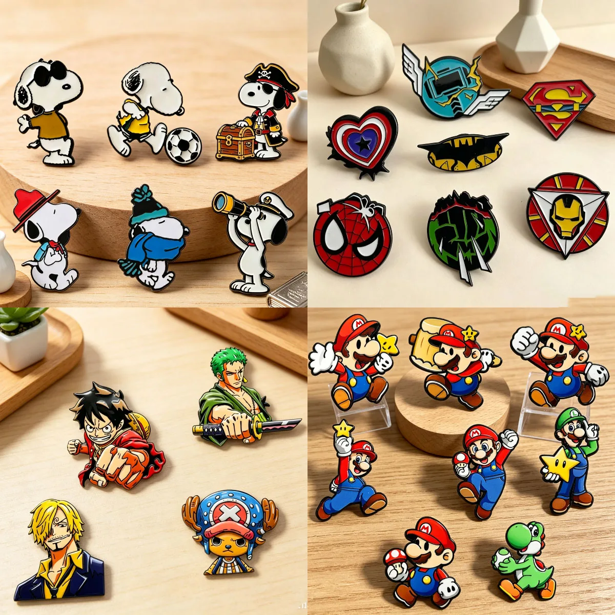 Broche de desenho animado, pin de esmalte de animal fofo, decoração de joias, pin de gola estilo fofo, presente para fãs