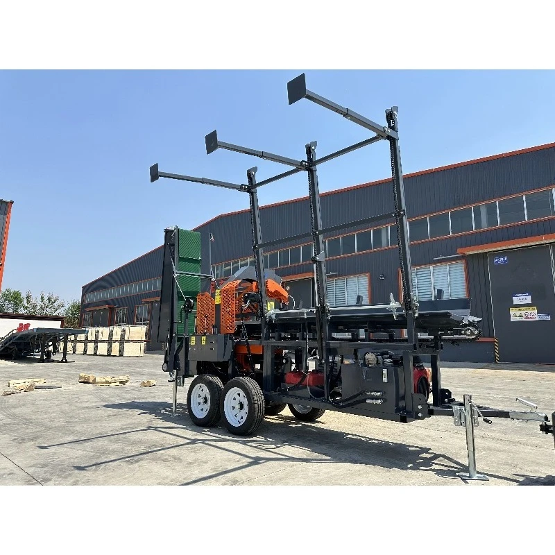 Heavy Duty  Automatic Firewood Processing Equipment with Log Lifter  Wood Splitter Electric  High Quallity