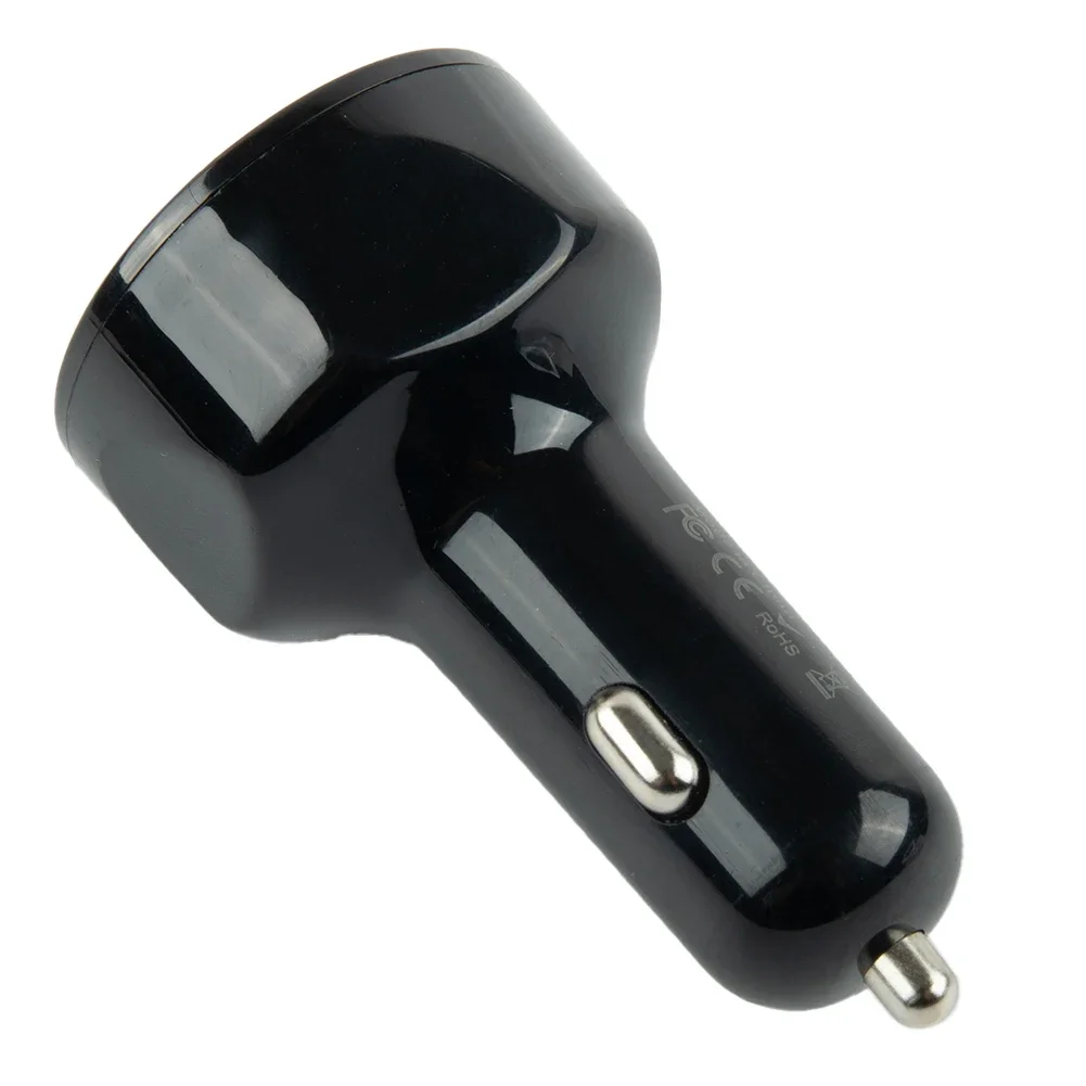 Cargador de coche de 4 puertos, adaptador de cargador de teléfono USB 3.1A de carga rápida, pantalla LED, cambiadores rápidos automáticos con luz