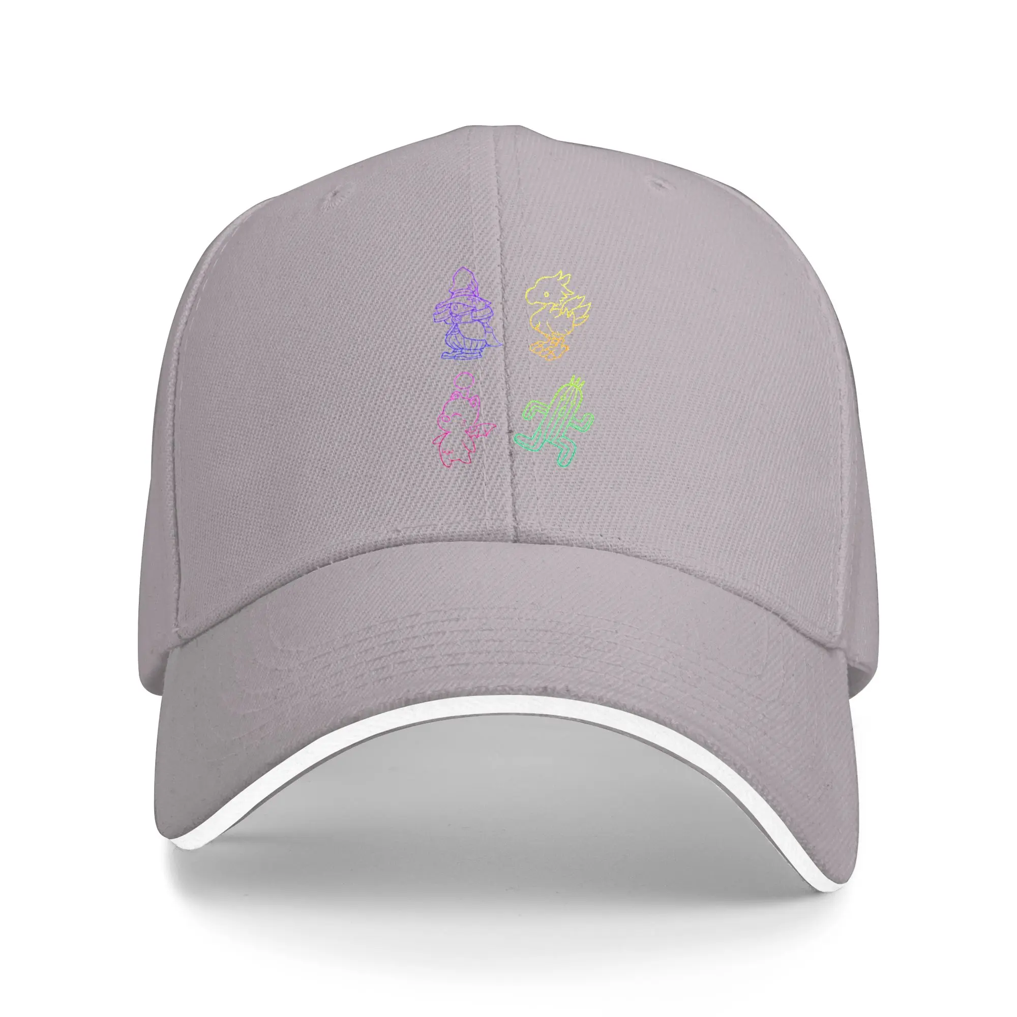 Hot Sale Final Fantasy Outlines Baseball Cap  Vacation Essential Women's Visors  Forest Hiking Women's Visors