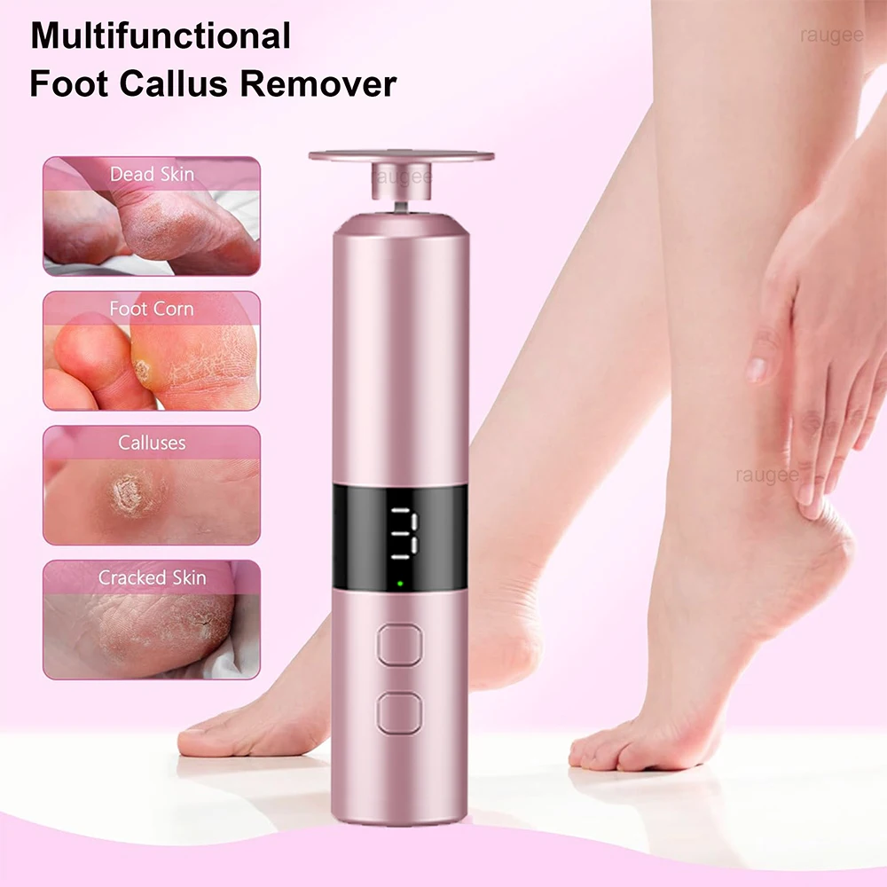 Electric Foot Grinder Rechargeable Foot Callus Predicure Remover Heels Dead Skin Grinding Machine Nails Gel Foot File Remover