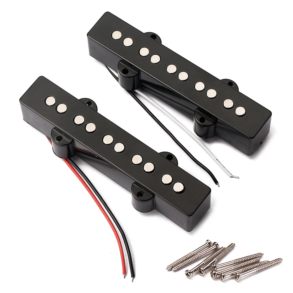 

5 String Electric Bass Pickups Bridge Neck Pickups Jazz JB Bass Guitar Open Style Guitar Parts and Accessories GMB08