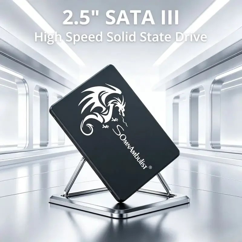 

Upgrade PC Storage With SomnAmbulist 2.5 Internal SATA3 Solid State Drive, Multiple Storage Choices Covering 128GB to 2TB Size