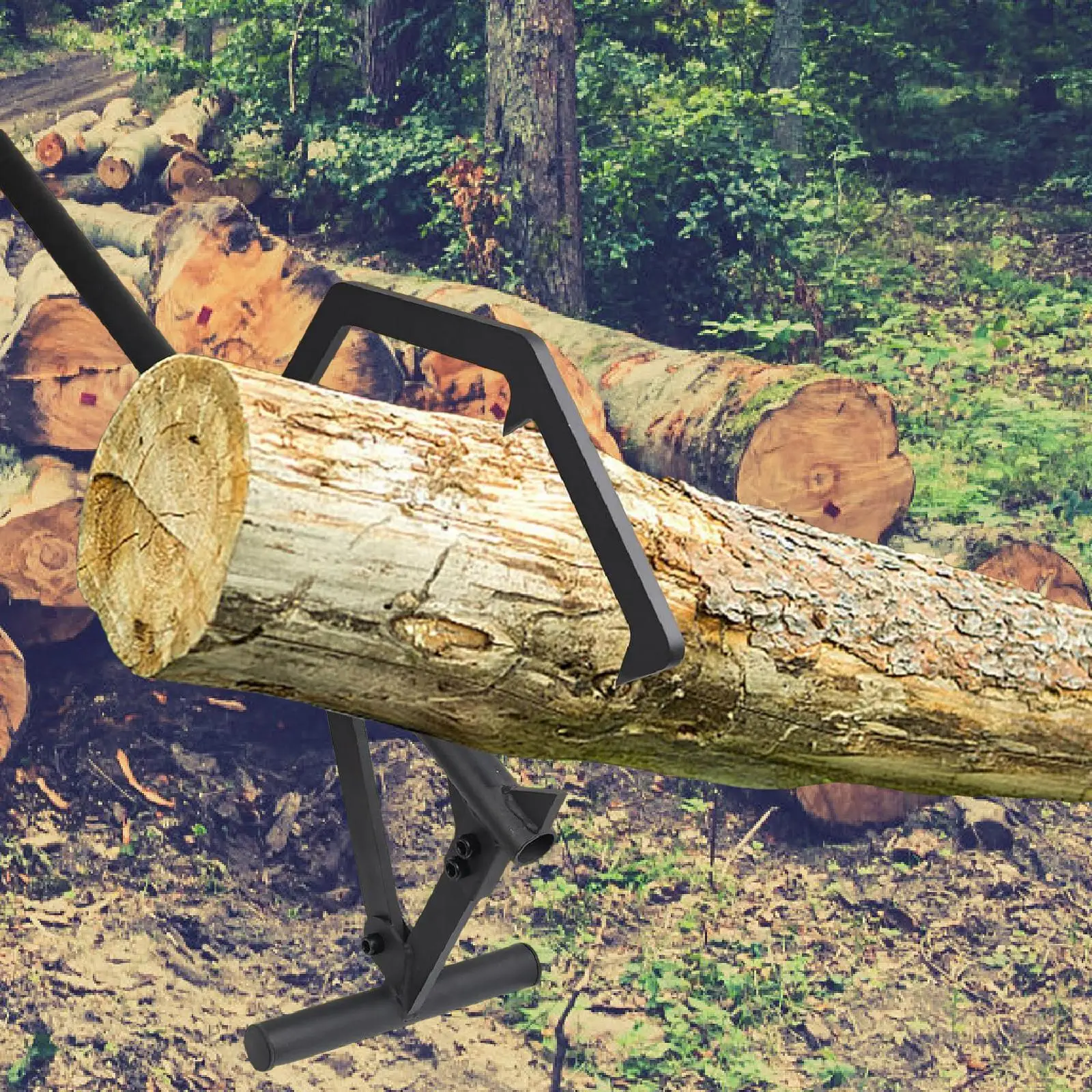 

Log Lifter Ergonomic Handle Carbon Steel 50.4" Efficient Log Roller Cant Hook for Garden Tools Forestry Daily Hardware Ranching