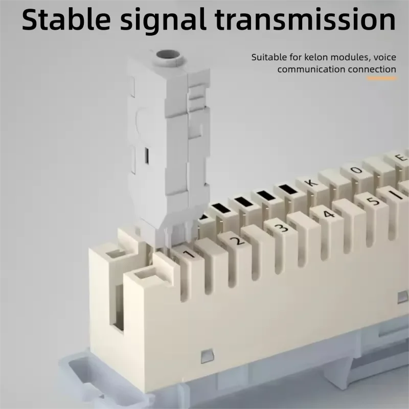 500 szt. głowic testowych 110 RJ11, złącze głosowe, kontrola MDF, wtyk telefoniczny 2-żyłowy do 10 par modułów głosowych Krone, panel telekomunikacyjny. — zdjęcie 4