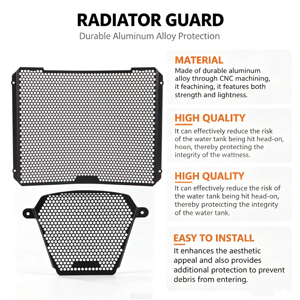 For Suzuki GSX-R1000R GSXR GSX- R 1000 2017 2018 2019 2020 2021 2022 2023 Motorcycle Radiator Grille Guard Radiator Grill Cover
