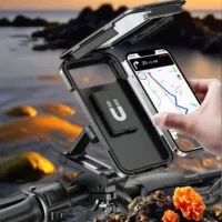 Waterproof Bicycle Mobile Cellphone Holder 360 Degree Swivel Adjustable Motorcycle Support Universal For iPhone Phone Holder
