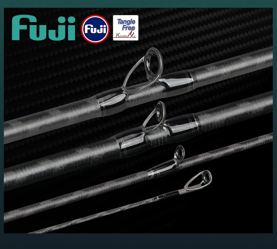 TSURINOYA F Action L ML M MH SAGACITY Race Bass Fishing Rod FUJI Guide Rings 1.96m 2.03m 2.06m 2Section Spinning Casting Carbon