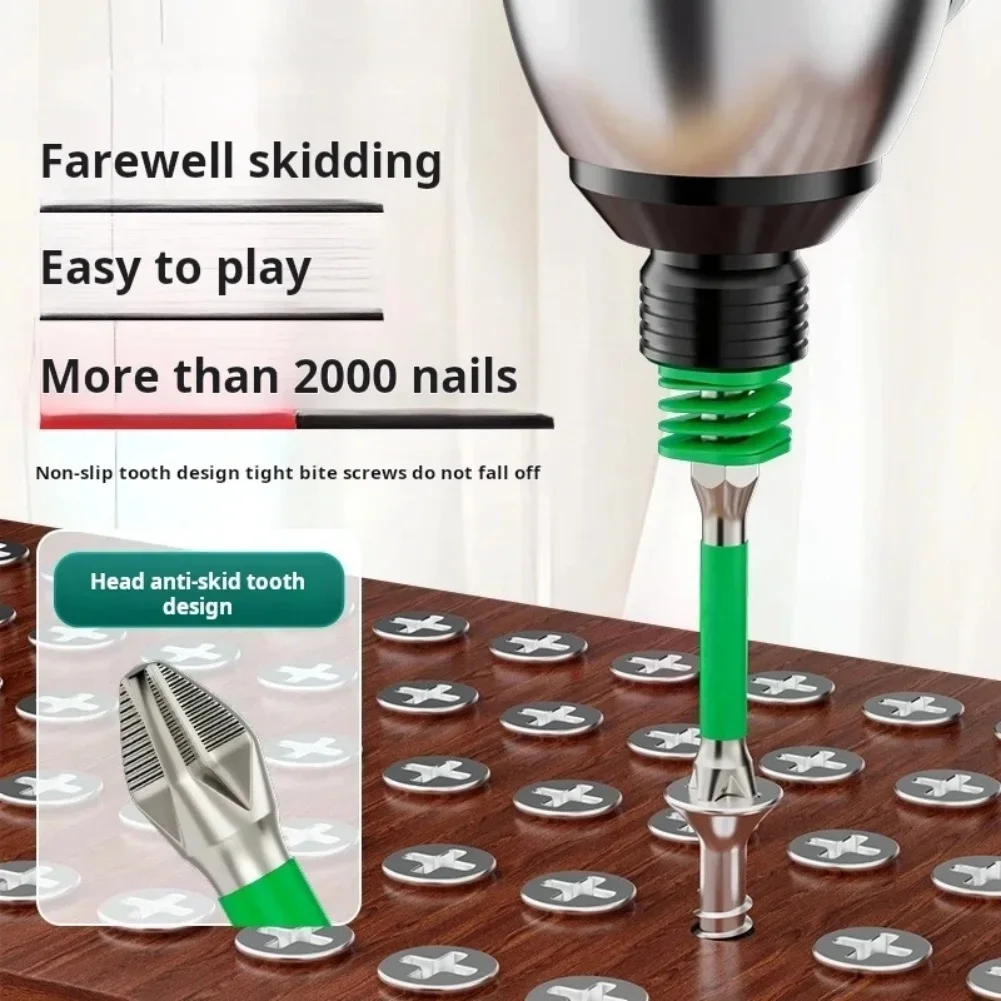 1/3 قطعة مفك الربيع بت المغناطيسي PH2 سائق المسمار المضادة للانزلاق 60/90/110 مللي متر 1/4 ''عرافة عرقوب الحفر رئيس أداة إصلاح الكهربائية