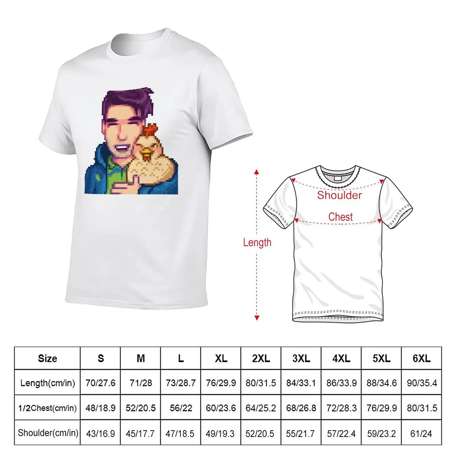 New Shane and Chicken T-Shirt graphic shirts vintage clothes men clothings