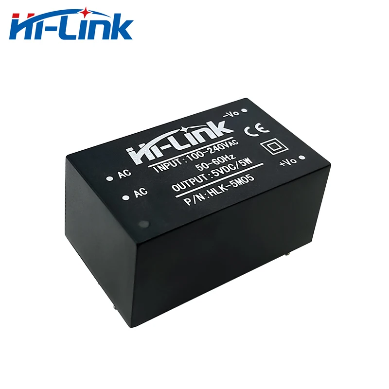 Hi-Link Free Shipping 2pcs HLK-5M05 220V 5V AC DC Isolated Switching Power Module Supply High Efficiency Smart Home