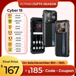 【Schiff aus Deutschland】HOTWAV Cyber 15 Robustes Smartphone Android 13 6280 mAh Handy 24 GB(12)+256 GB 200 MP Kamera NFC-Handys