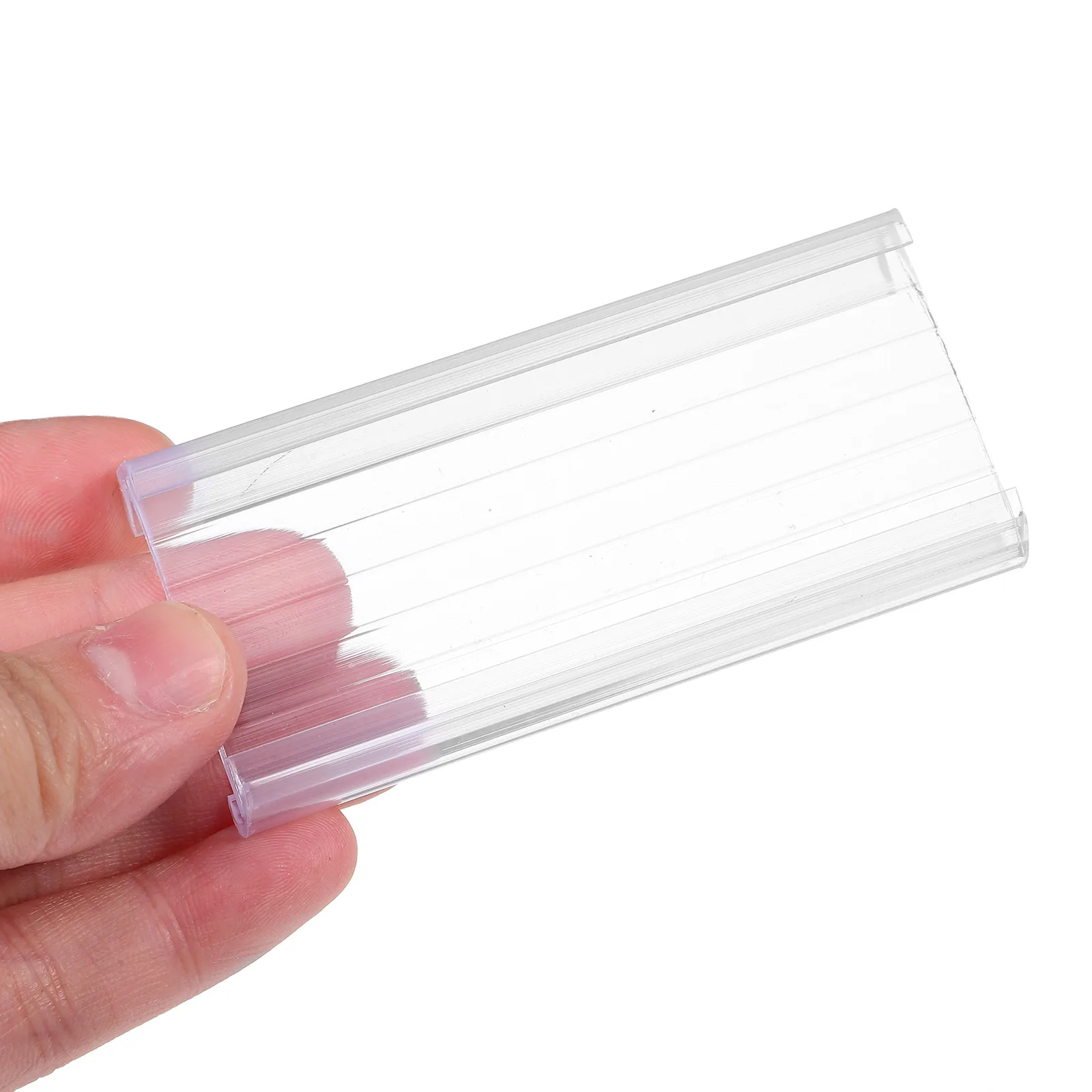 

50pcs Label For Shopping Mall Price Tag Display Stand Wear-Resistant Sign Tag Rack Transparent Sign Display Stable Price Holder