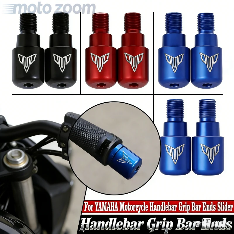 

Handlebar Grip Bar Ends Cap For YAMAHA MT07 Tracer MT09 MT10 MT 07 125 FZ 09 10 FZ1 FZ6/N/S XJ6 XSR 700 900 TDM 850 Motorcycle