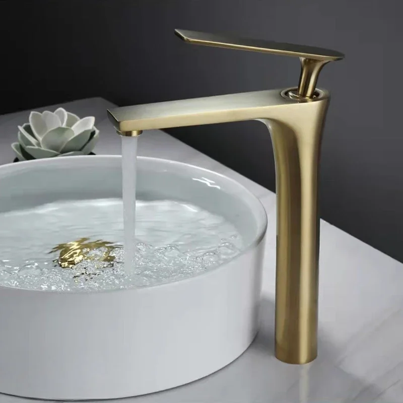 White Chrome Faucet Bathroom Sink Faucets Hot Cold Water Mixer Crane Deck Mounted Single Hole Bath Tap Black Gold Finished
