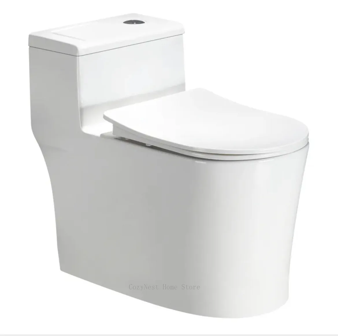 Household Bathroom Toilet Large Diameter Deodorant Splash Proof Silent Super Swirl Water Saving Strong Flush Toilet