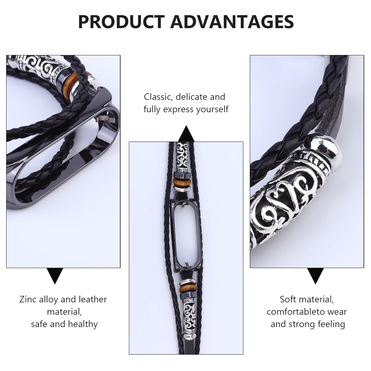 

Fashionable Metal Bead Wristband Replacement for with Premium and Fine Workmanship