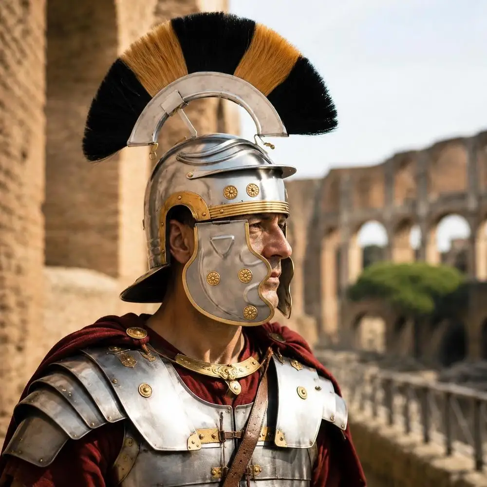 Réplique antique de casque de soldat romain, construction en acier de calibre 18 avec protège-joues rabattables, pour LARP, cosplay, reconstitutions historiques, argent
