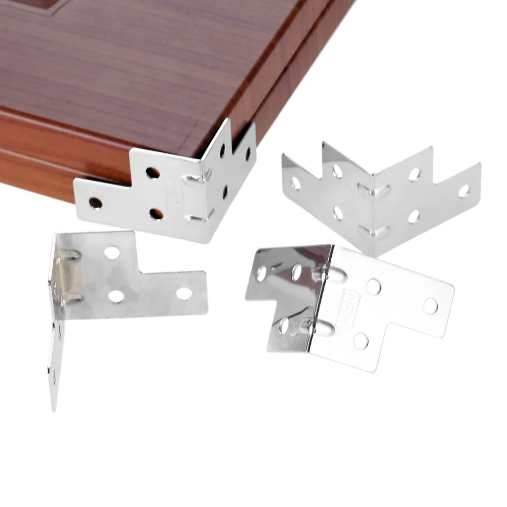 8pcs Box Corners Protector Flight Case Corner Code Right Angle Support Bracket Decorative Box Edge Protection Cover 55*40MM