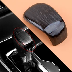 Stainless Steel Black Titanium Style Gear Shift Lever Knob Cover Trim Fit For Honda Accord 2018 2019 High Quality