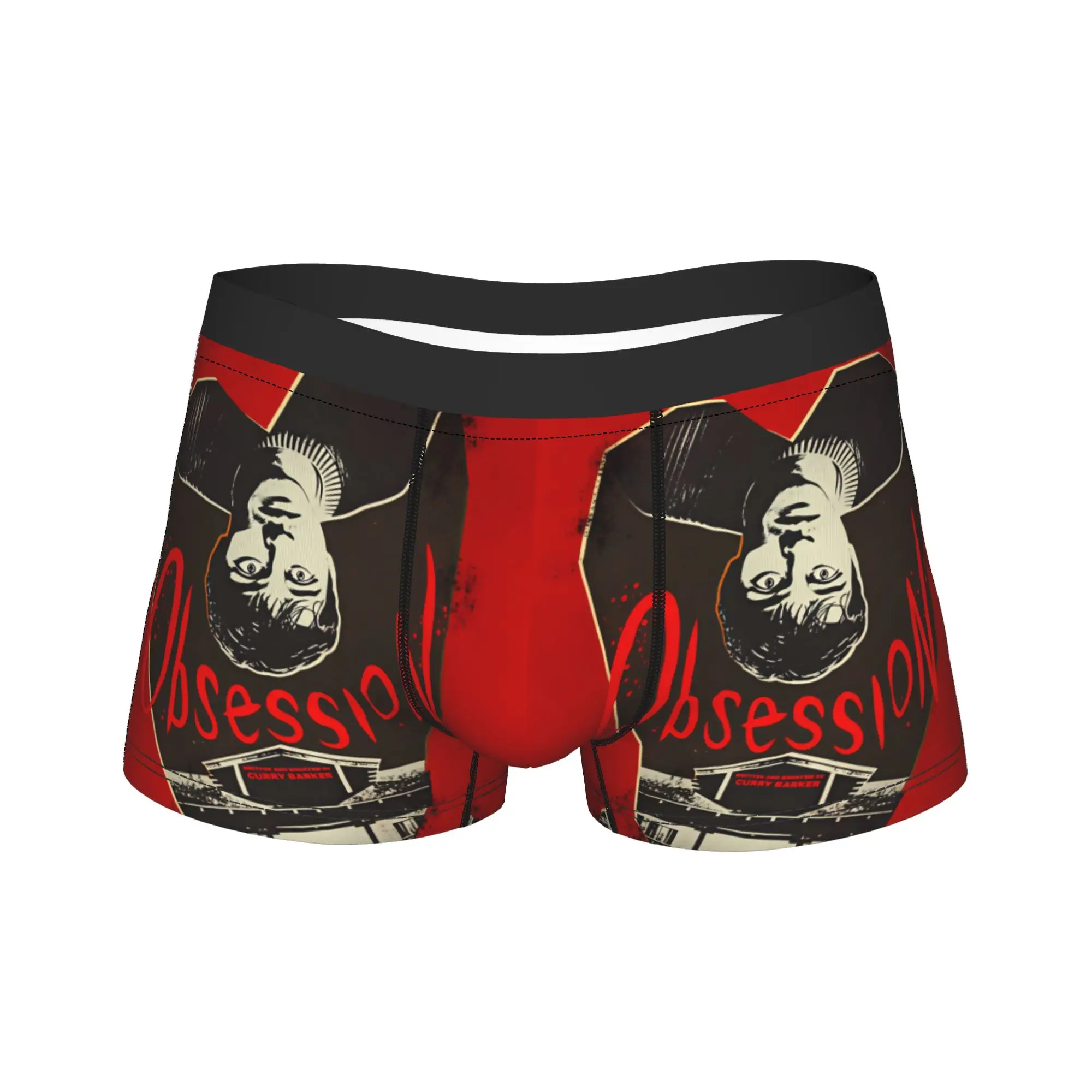 Movie Obsession I Love You Underwear  Comfortable Underpants Pattern Shorts Briefs For Men 3D Pouch Large Size Boxer Shorts