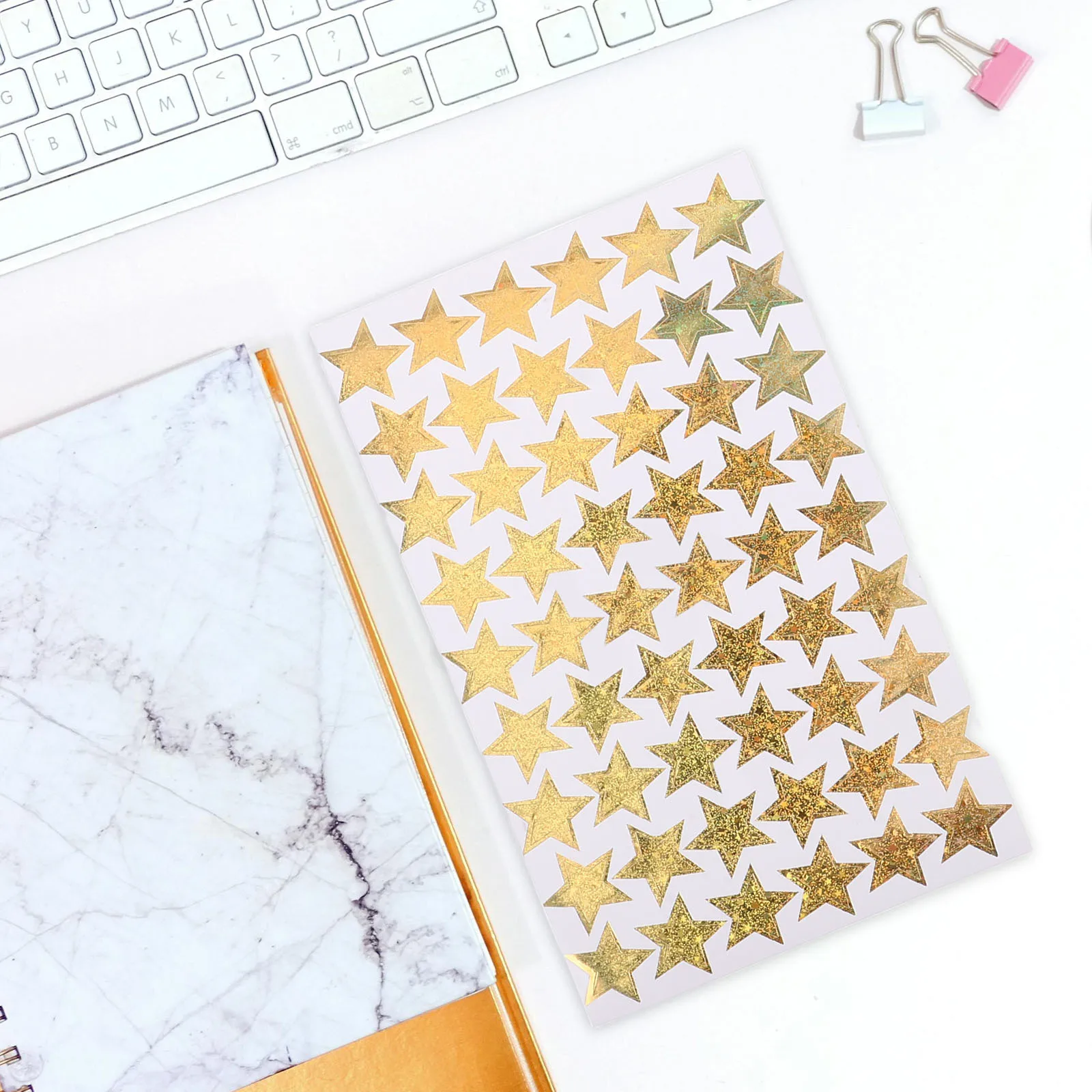 5 hojas de pegatinas de estrellas pequeñas, tabla de comportamiento de recompensa, pegatinas de estrellas de incentivo para profesores y estudiantes de planificación en el aula para niños