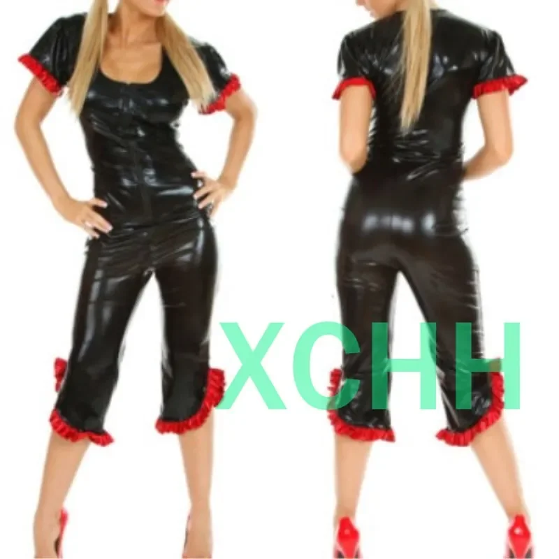 

Sexy Exotic Women Female Handmade Latex Customize Catsuit Zentai Cekc Fetish Bodysuits Front Zipper Cosplay Costumes