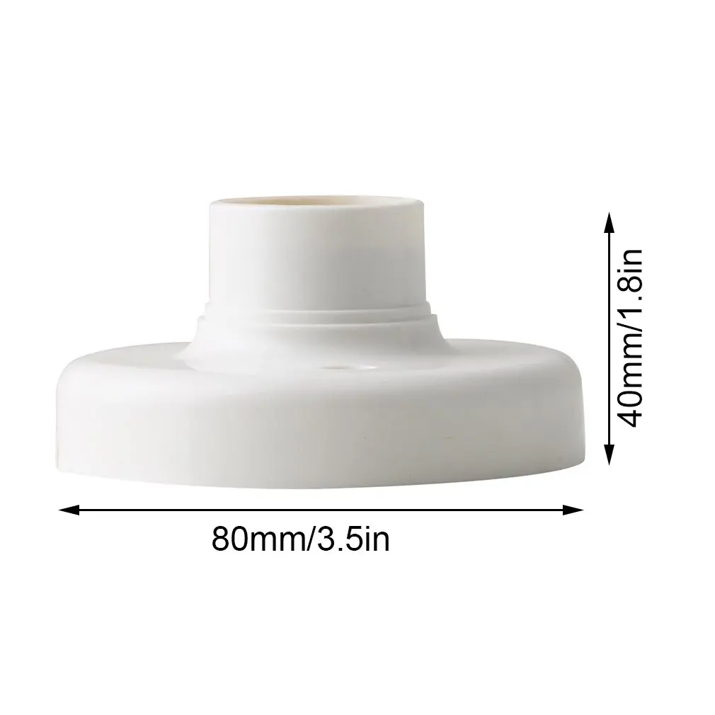 E27 Base rotonda in plastica vite lampadina portalampada portalampada portalampada Base E27 bianco portalampada popolare