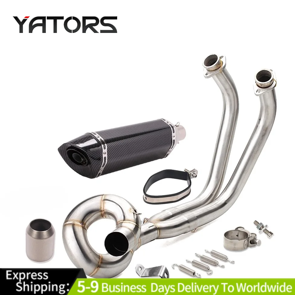 

For Kawasaki Ninja Z650 17-23 Z650RS Full Carbon Exhaust System Muffler Pipe Exhausts Pipes