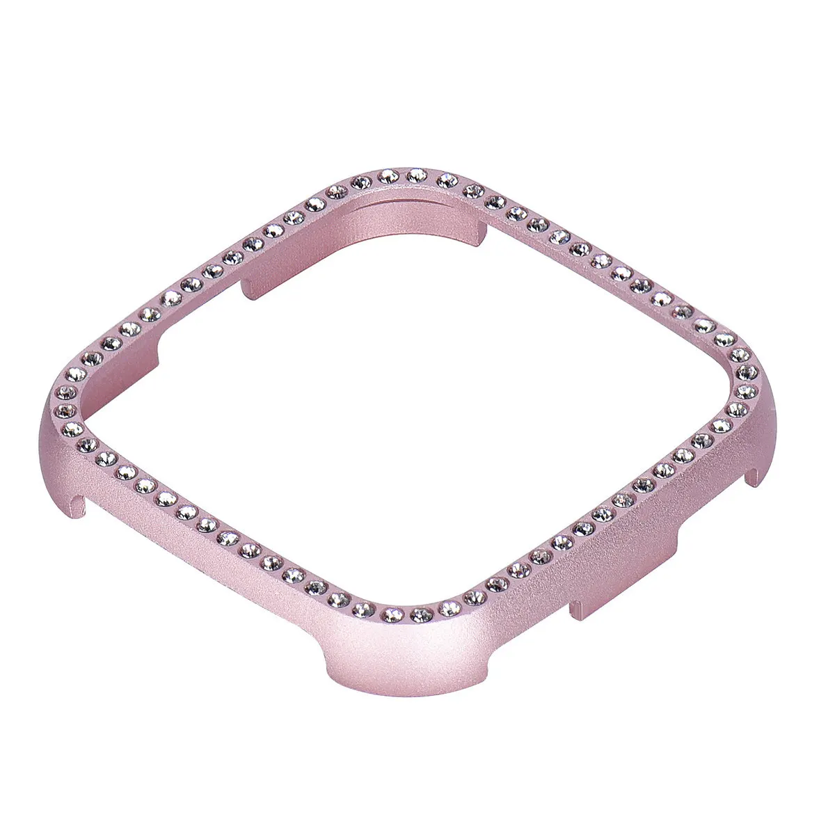 

Smart Watch Shell Pink Inlaid Protective Case Drop Resistant Ultra Lightweight Fashionable Design for