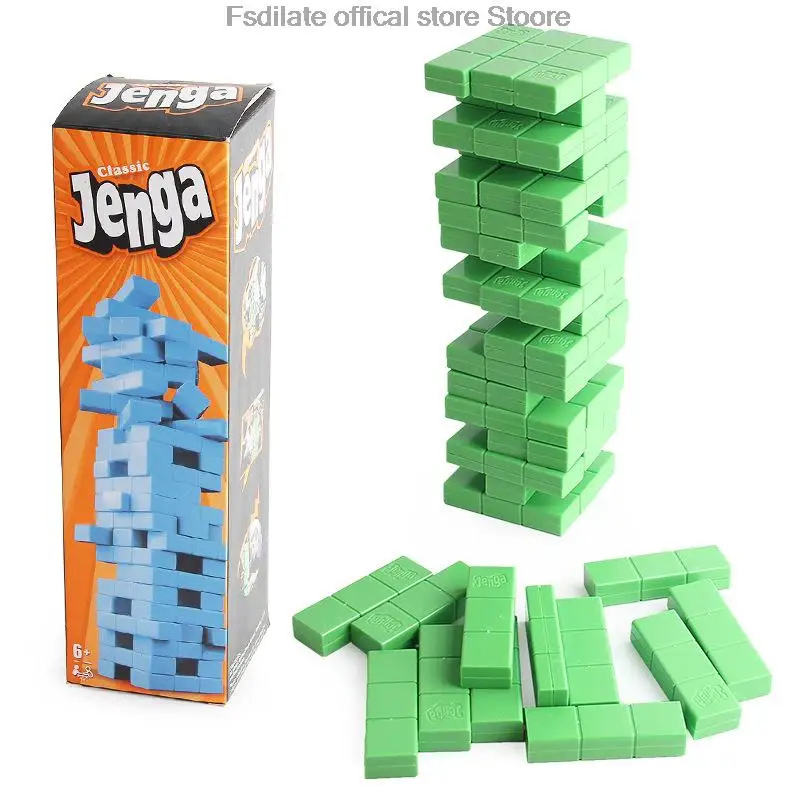 48pc stacked blocks table games Balance Building Blocks Puzzle Board Game jogos stacked blocks for kids party birthday gift