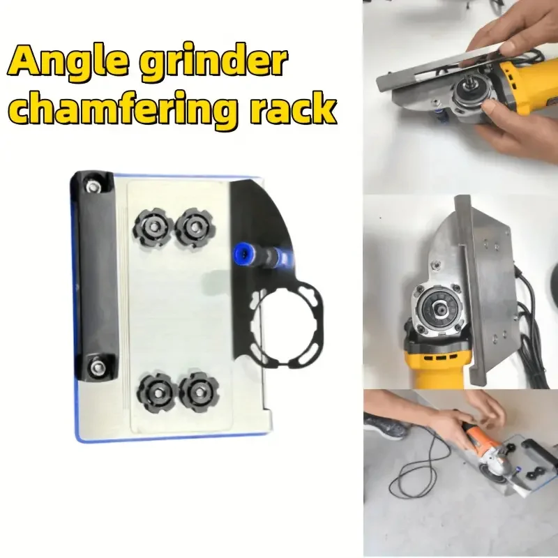 Stainless Steel Angle Grinder Chamfering Device 45° Chamfer Cutting Metal Ceramic Tile Chamfering Frame Portable Chamferer Tools