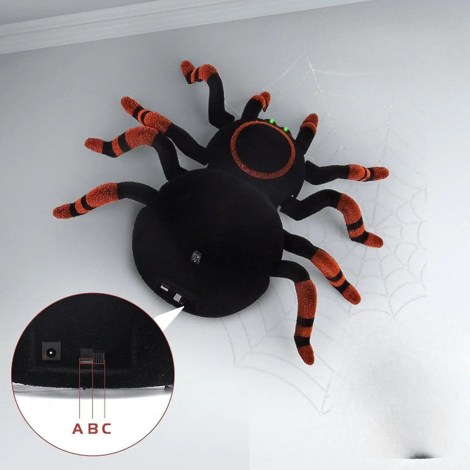 

Remote Control Spider Toy Sound and Light for Boys Girls Kids Birthday Gift