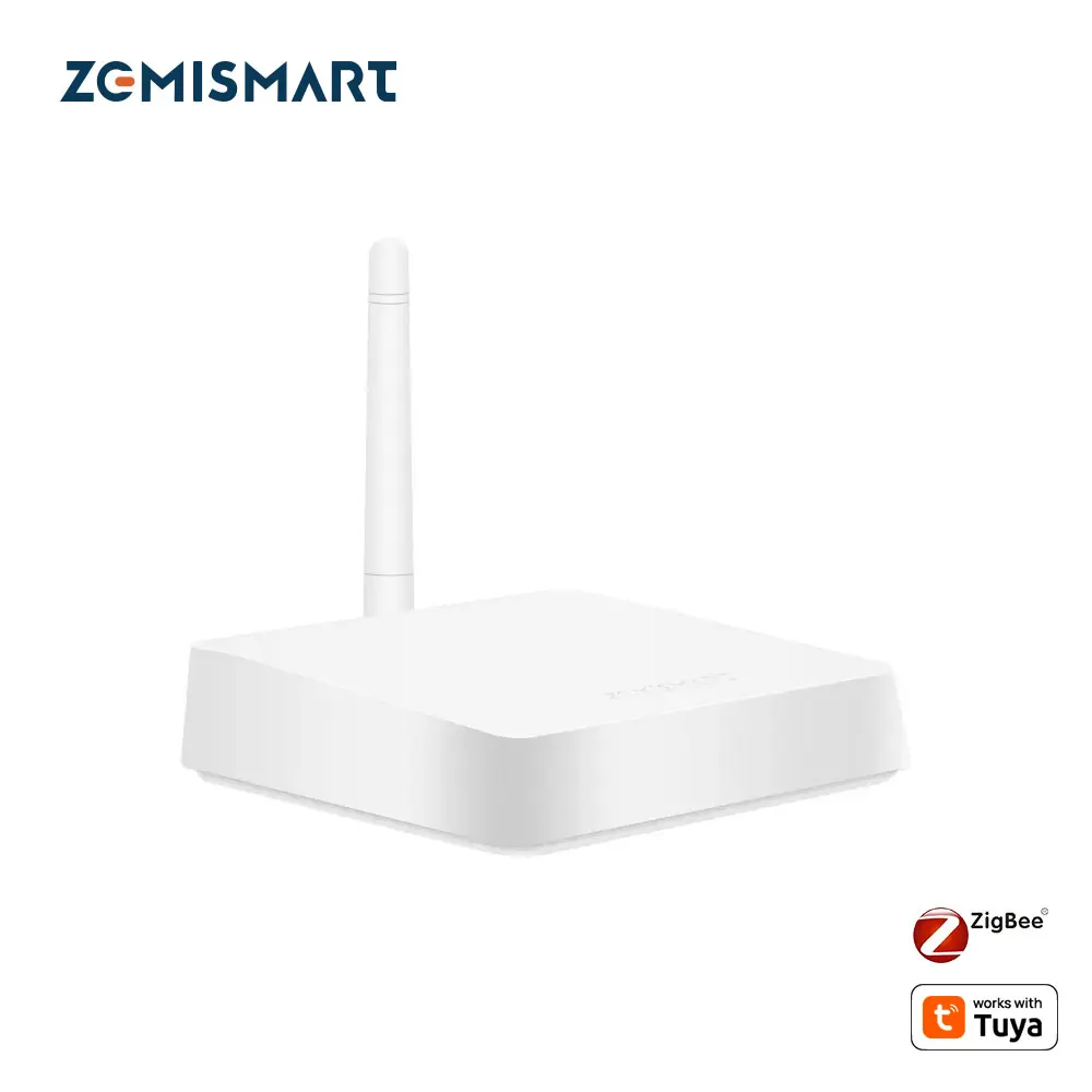 Zemismart Zigbee Gateway Zigbee Hub Work with Tuya Smart Life APP with Network Cable Socket Wired Connection