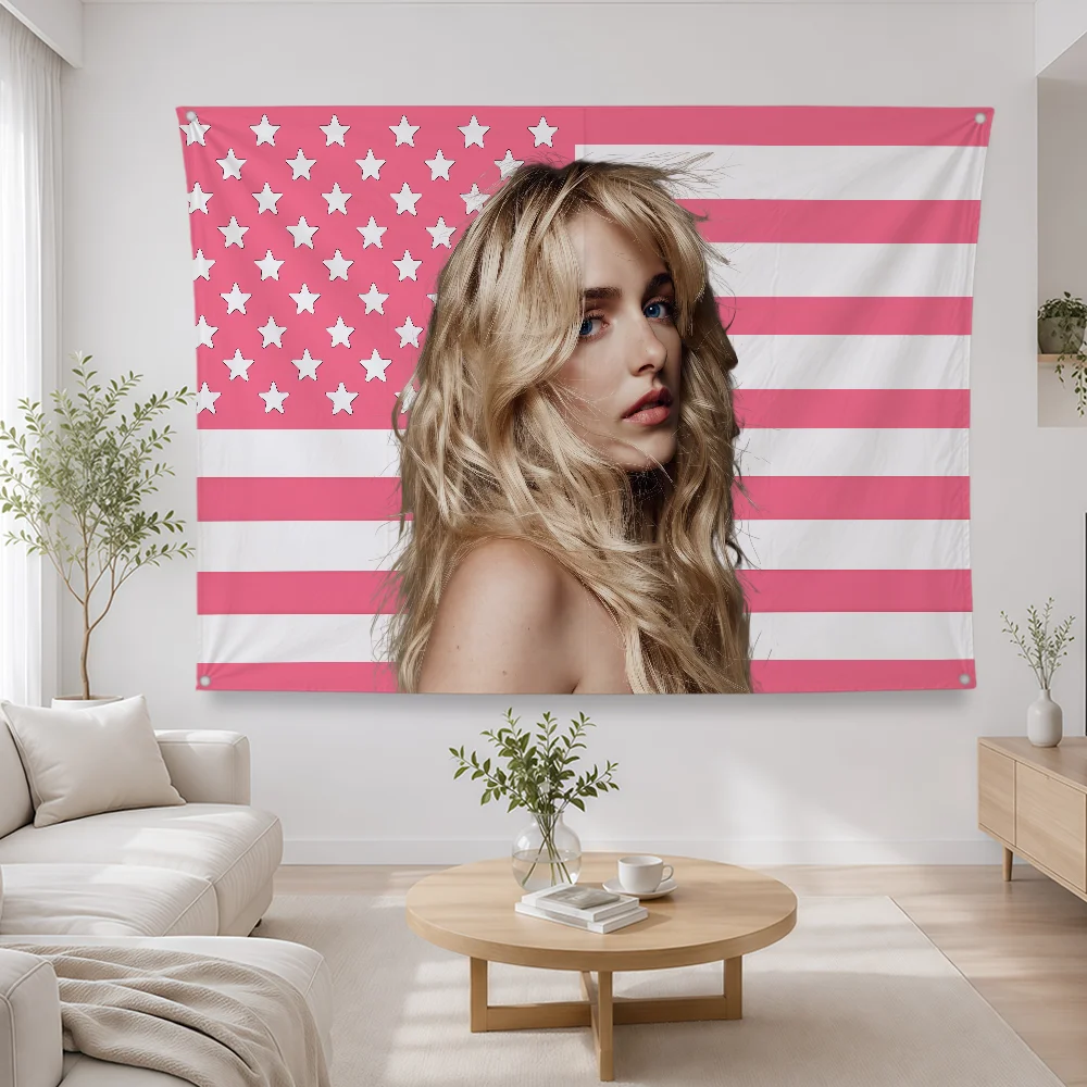 Actor M-Mckenna Grace Flag Polyester Banner Flags For Party Bar Club Outdoor Interior Wall Paper Decoration Banner Fans Gift