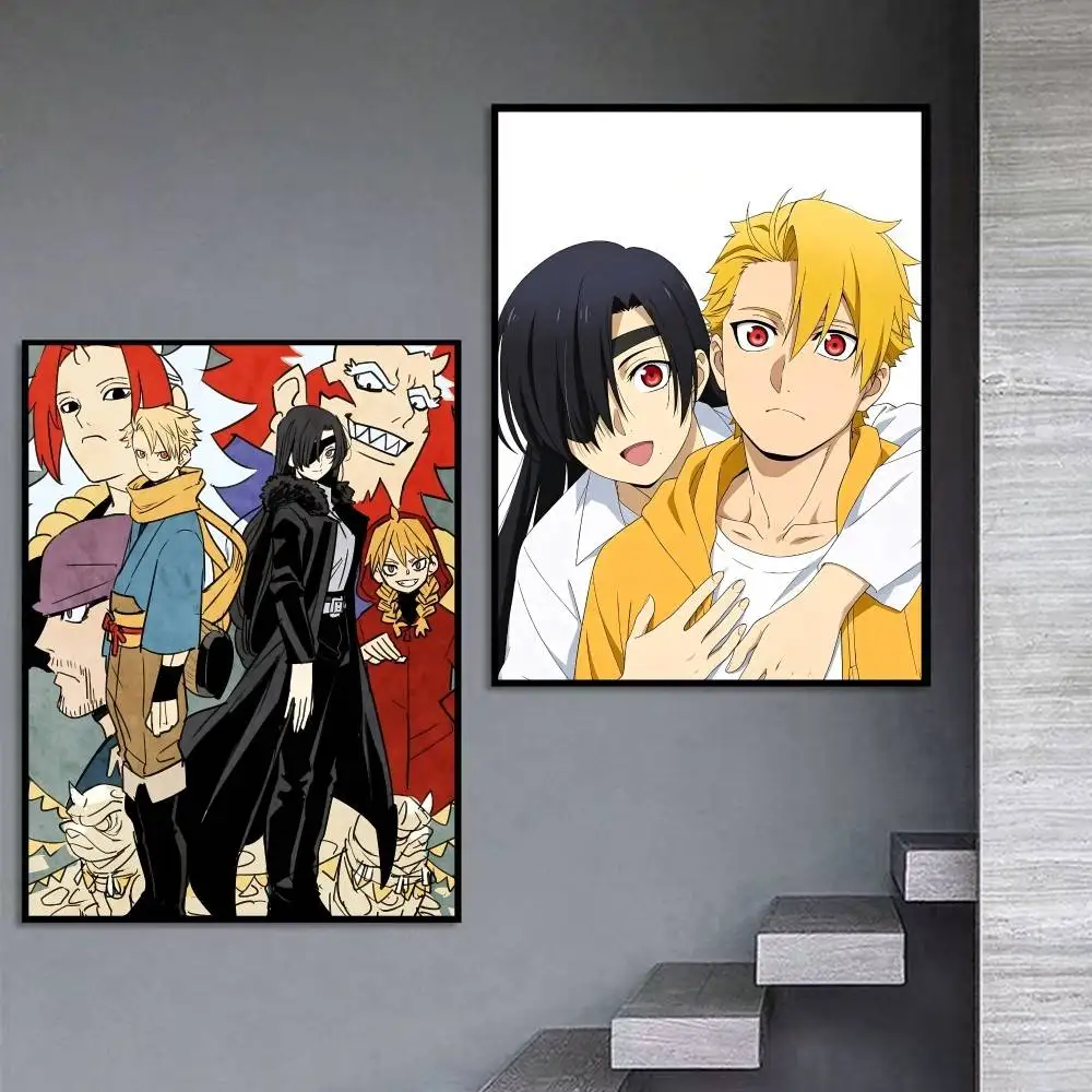 Fan-Art Daemons of the Shadow Realm Anime Poster Self-adhesive Art Waterproof Paper Sticker Coffee House Bar Room Wall Decor