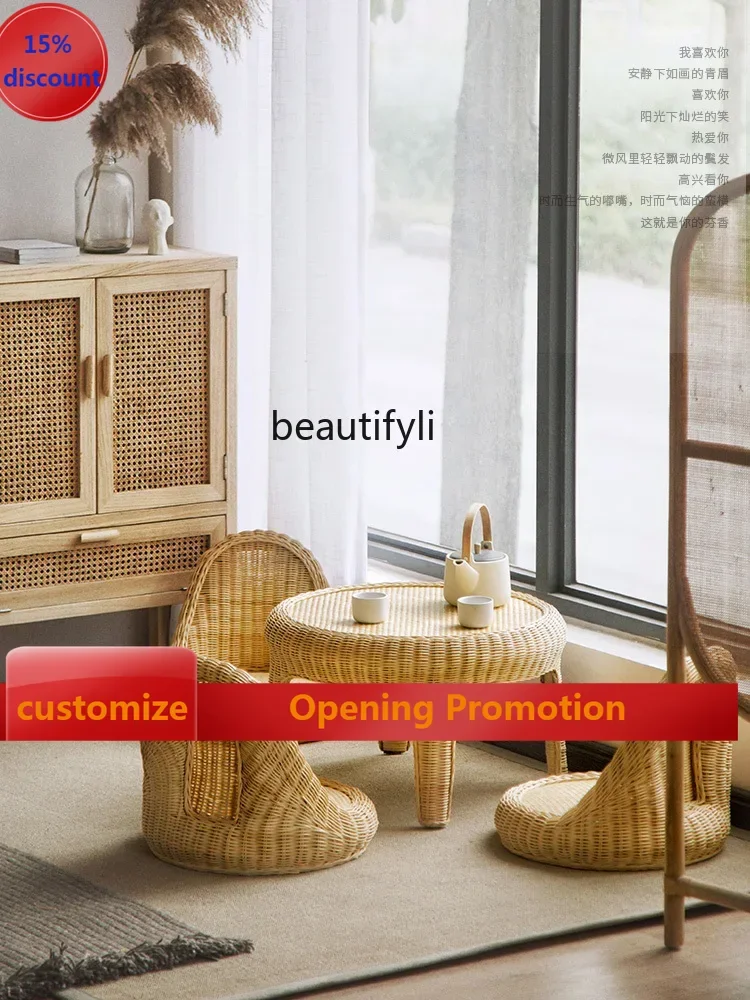 

B7304 ss Nordic Home Bay Window Small Coffee Table Japanese Simple Bay Window Table Balcony Small Coffee Table Tatami