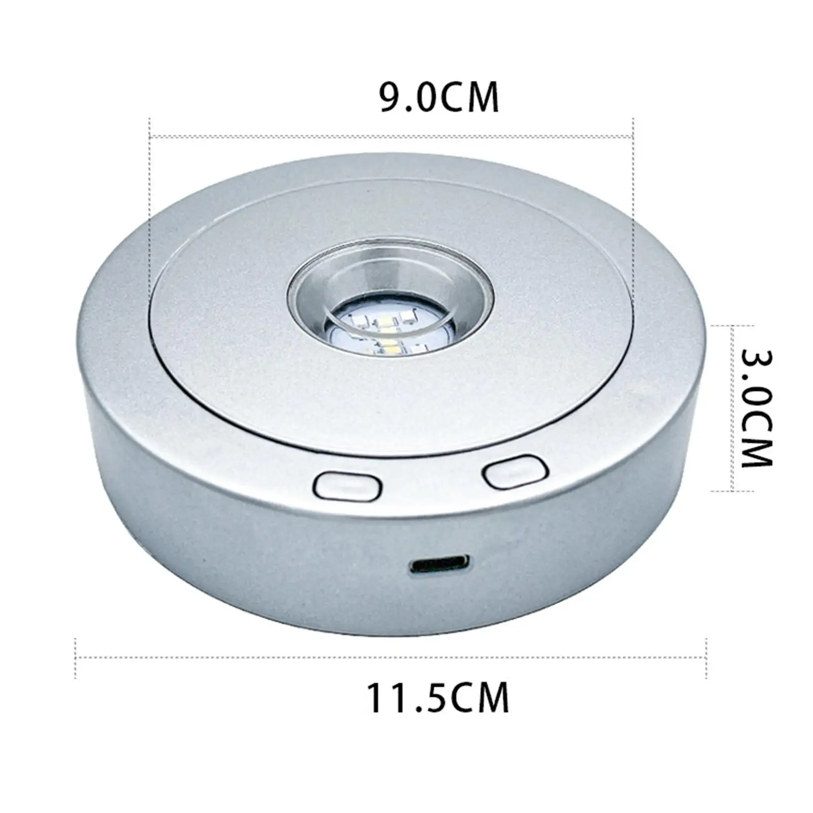 Electric Rotating Display Stand with USB Power for Jewelry Bags and Digital Products 360 Degree Spinning Turntable for Retail