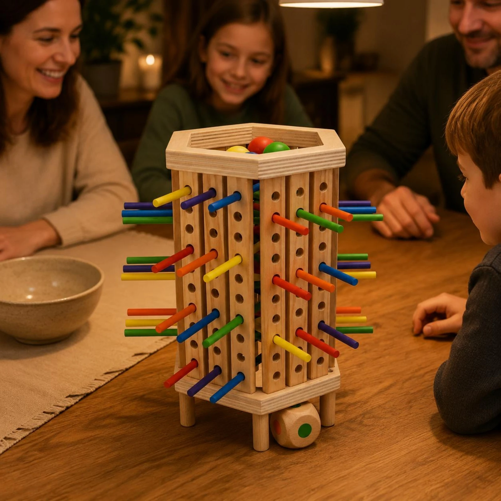 Stäbchen- und Würfelspiel Sech – Dice Tower Wooden Bewertung und Preis