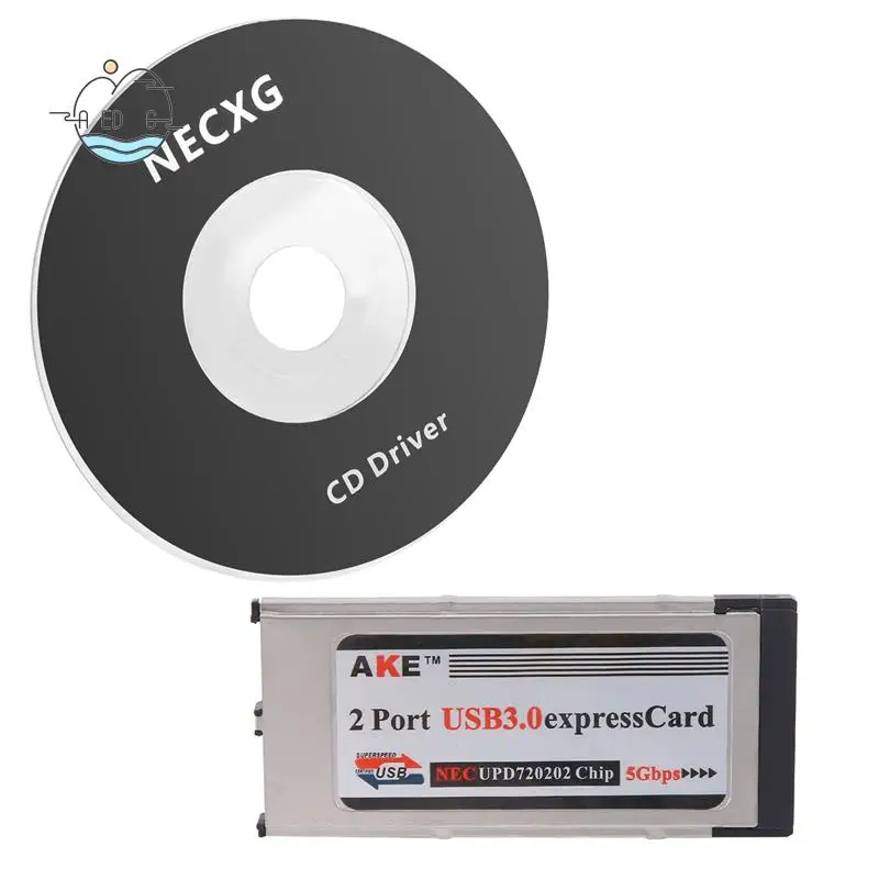 

AED6-высокоскоростной двойной 2-портовый USB 3.0 Express Card 34 мм слот Express Card PCMCIA конвертер адаптер для ноутбука