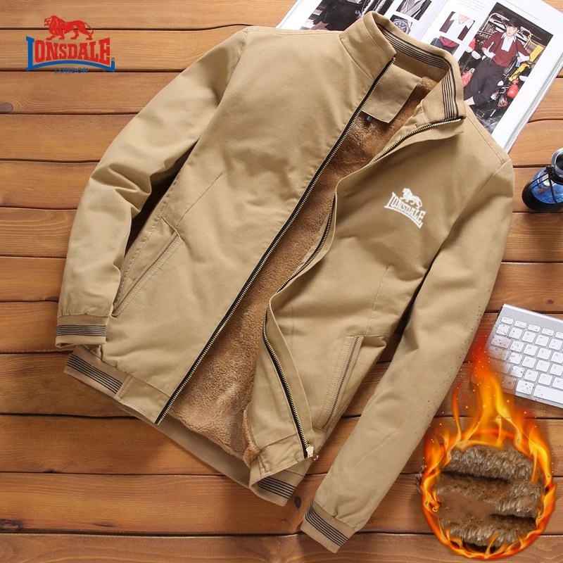 

Autumn And Winter New Men's Fashion Aviator Jacket Fleece Thickened Warm Baseball Jacket Solid Color Zipper Large Size Top M-5XL