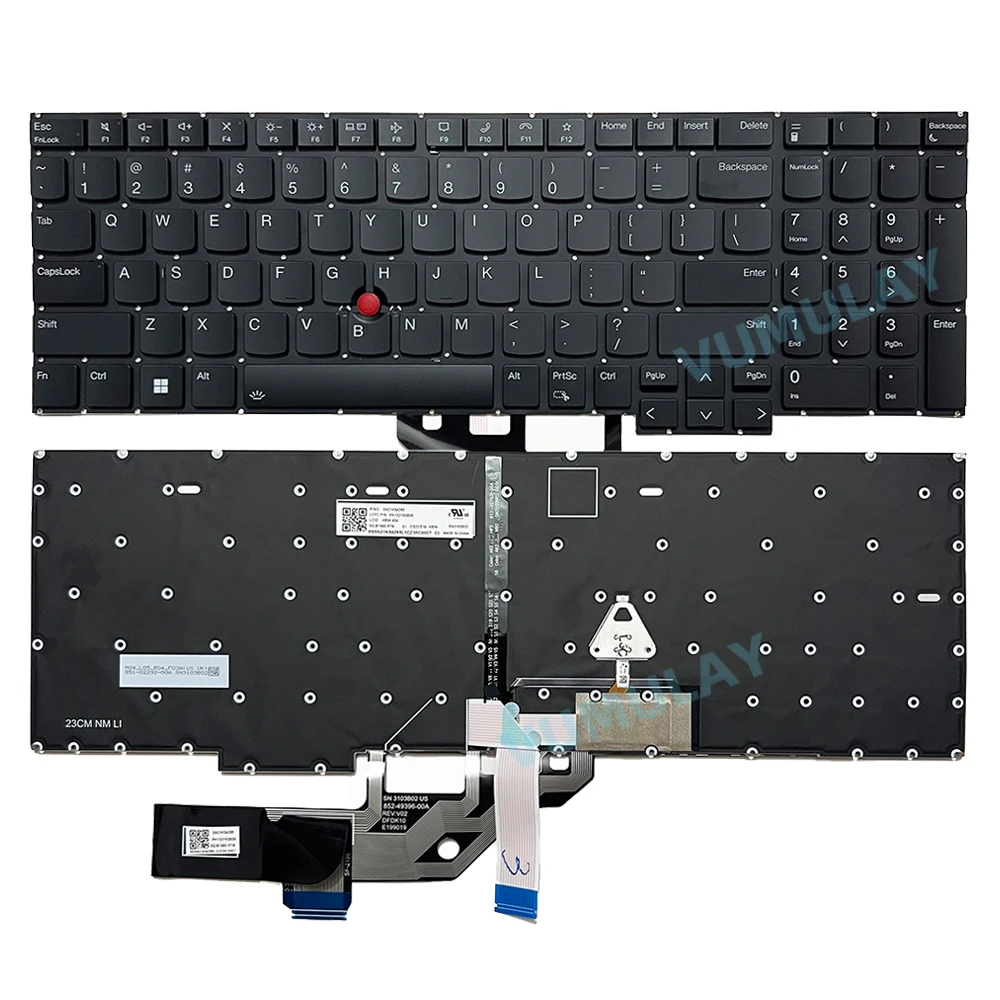 US/Russian Backlit Keyboard for Lenovo ThinkPad E16 GEN 1,21JN 21JQ 21JT 21JU SN21K54295 SN310103B02