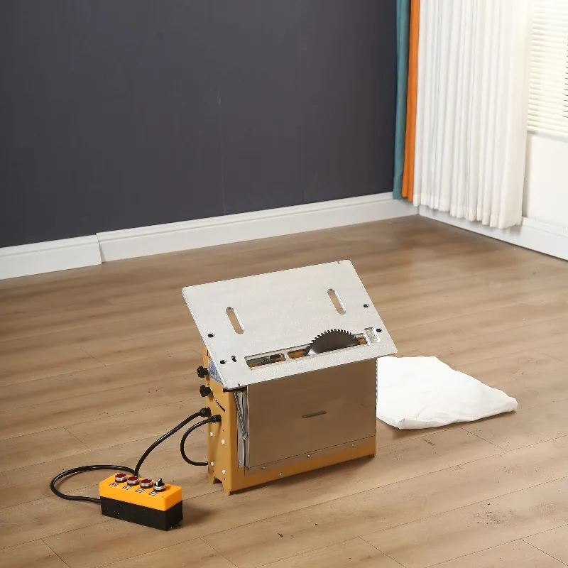 Small Folding Panel Table Saw Dust-Free Horizontal Motor High Power Electric Brushless Saw Portable Double Saw Blades
