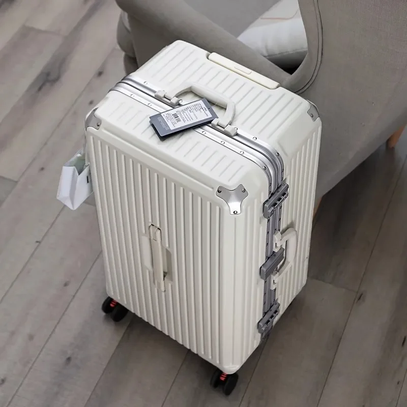 Large-capacity aluminum frame trolley case, suitcase, student male and female universal wheel 28-inch travel consignment